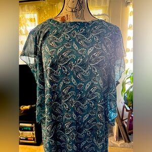 Michael Michael Kors flowing lightly ruffled trimmed blouse